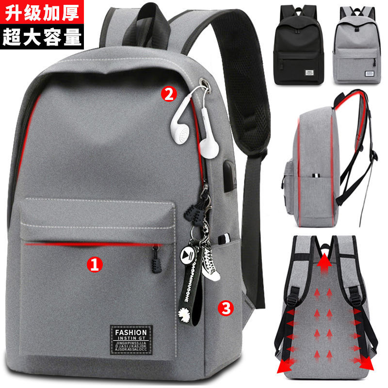 校园旅行男女双肩涤纶材质