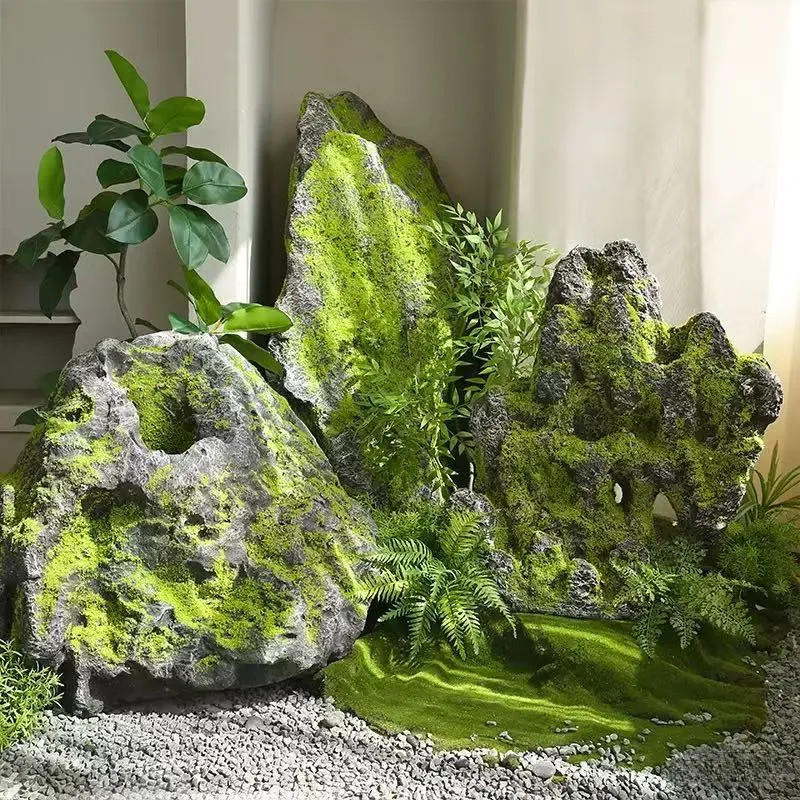 仿真青苔石假山造景泡沫石