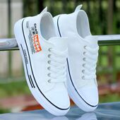 帆布鞋 休闲鞋 男士 潮 韩版 男鞋 软底防滑防臭青少年运动板鞋 春秋新款