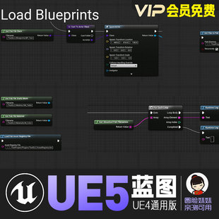 UE5虚幻4-Pak资源动态加载热更新运行蓝图系统插件Pak Loader
