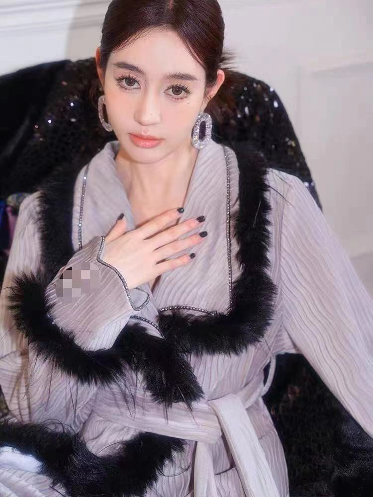 日系睡衣女纯欲风秋冬加厚睡衣女网红风睡裙外袍长款家居服女人味