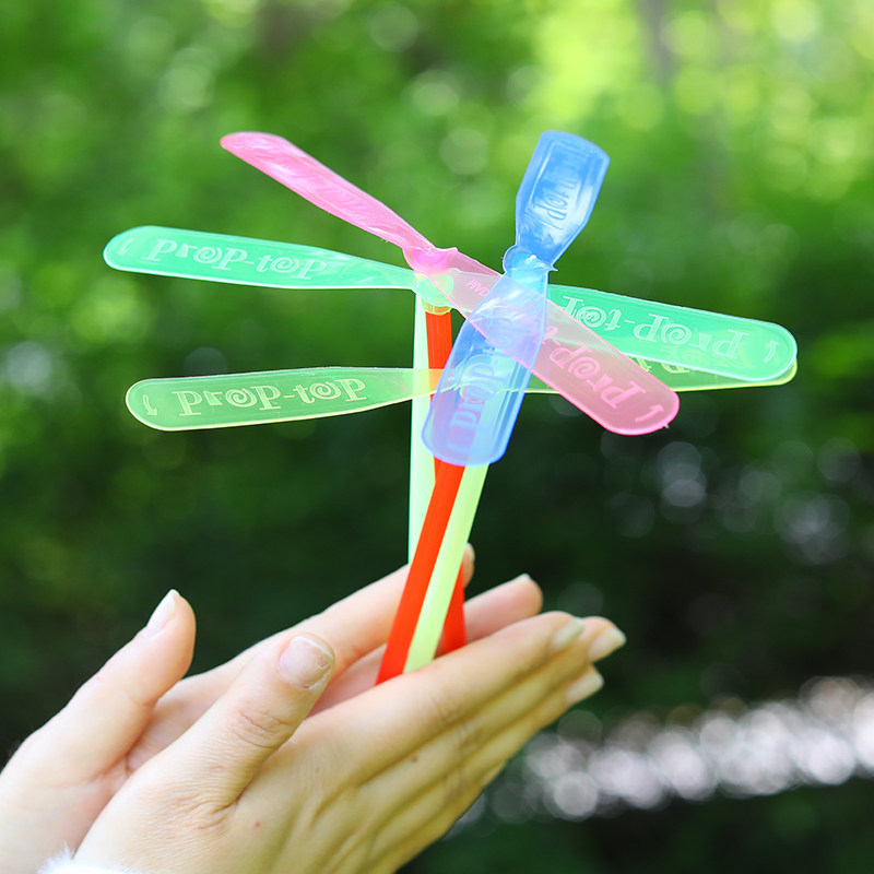 竹蜻蜓手搓飞天仙子益智玩具80后怀旧双飞儿童户外幼儿园礼物地摊