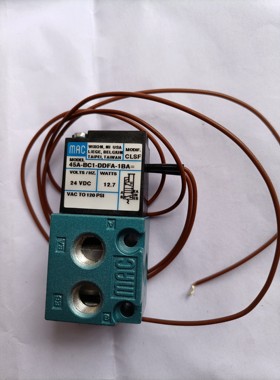 美国MAC高频电磁阀 二位四通直动式小体积大流量45A-BC1-DDFA-1BA
