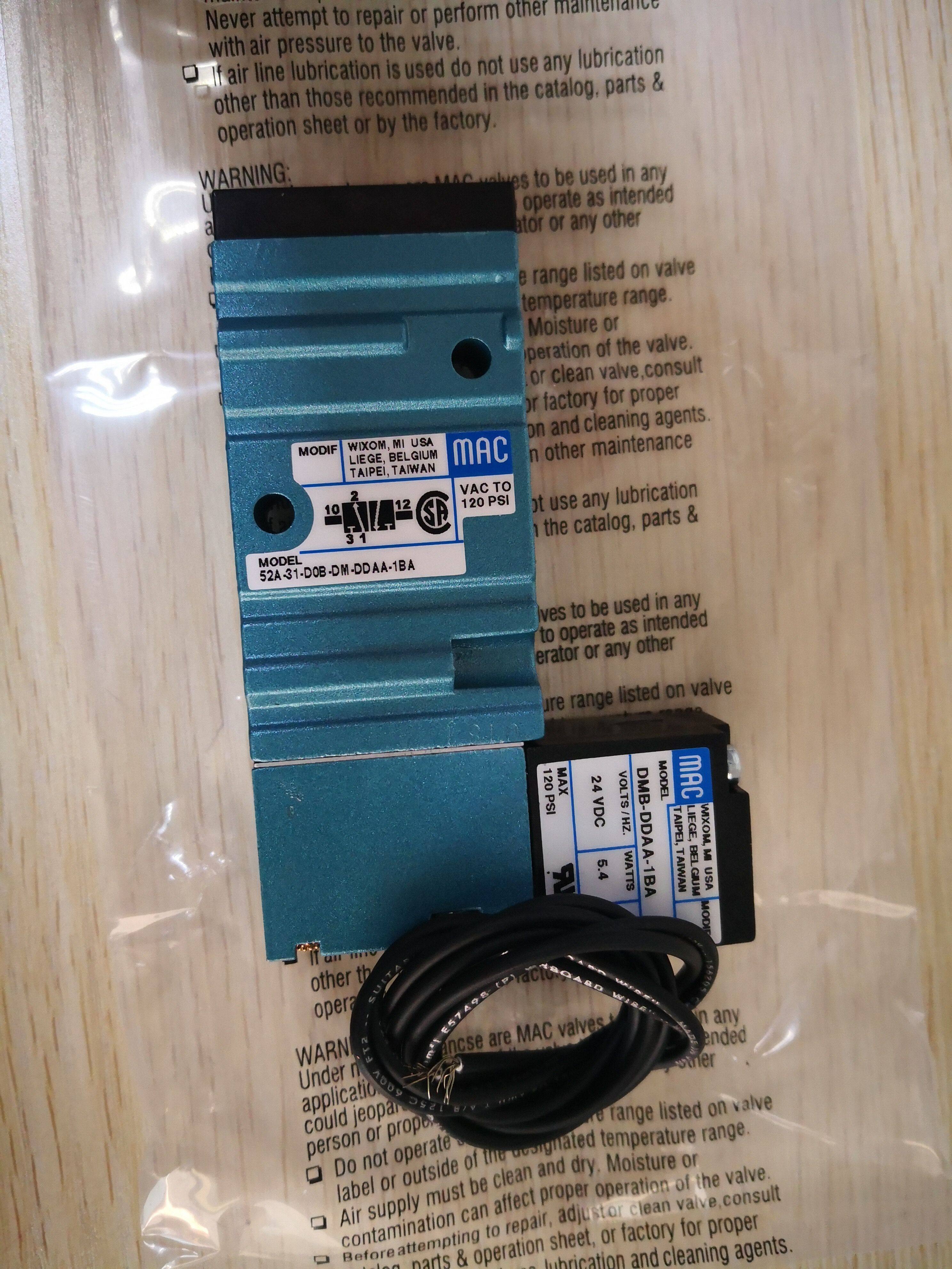 MAC电磁阀现货特价供应 52A-31-DOB-DM-DDAJ-1JM彩印机备件
