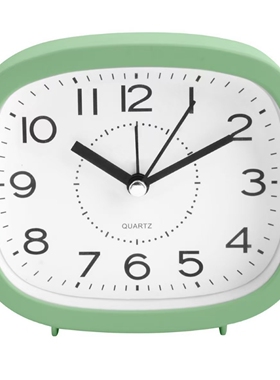 创意学生宿舍书桌闹钟时尚静音儿童床头时钟北欧简约家用大字台钟