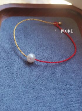 手工编织手绳红绳手链极细