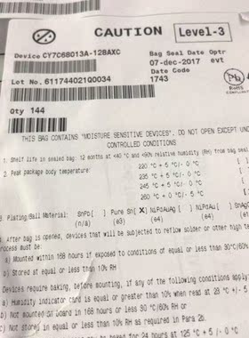 CY7C68013A-128AXC QFP128 原厂原装现货 假一赔十