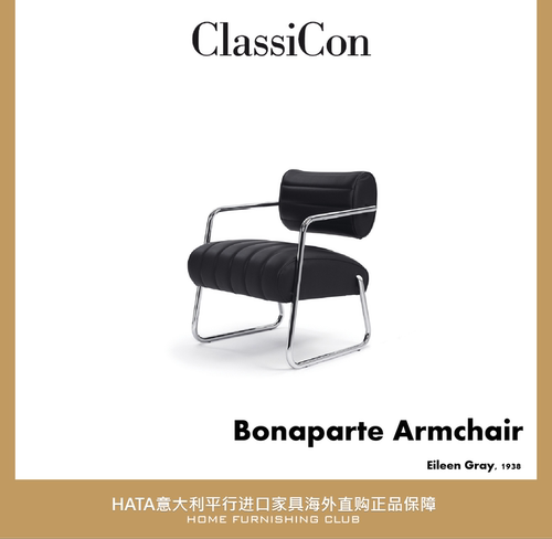 Classicon扶手椅钢管软垫办公