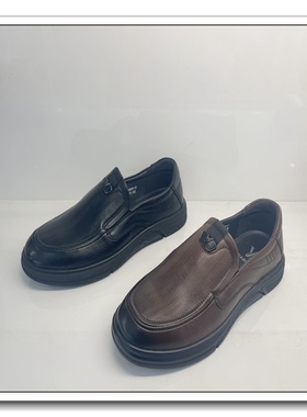 意尔康男鞋2025新款秋季休闲鞋男百搭厚底皮鞋舒适5511AE58302A