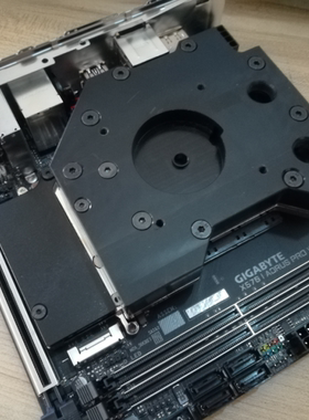 定制技嘉X570 I AORUS PRO 主板 一体 水冷头 全覆盖 CPU 0.2水道