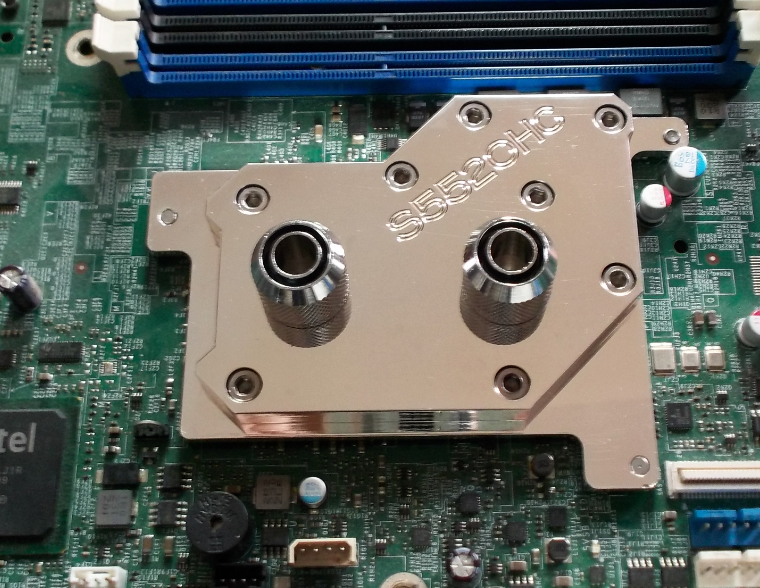 定做s5520hc服务器 主板水冷头 南桥 全金属