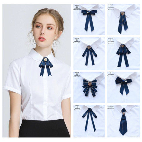 蓝色领结蝴蝶结领花衬衫配饰装饰