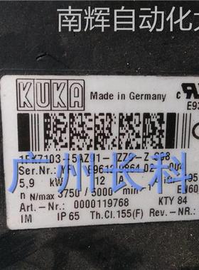 00-119-768 库卡电机 1FK7103-5AZ91-1ZZ9-Z S08 5.9KW