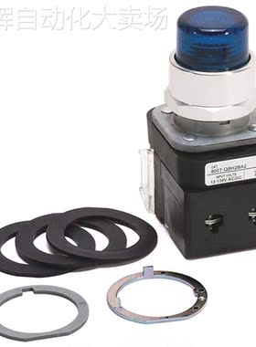 全新原装 800T-QBH2BX 美国AB罗克韦尔 按钮12-130VACDC蓝色