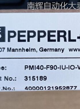 德国PMI40-F90-IU-IO-V15定位器PMI40-F90-IU-IO-V15感应式定位系