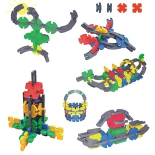 拼搭桌面塑料拼插建构玩具 潜力星际万变积木320件宝宝趣味拼装