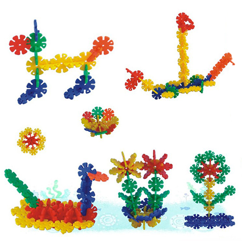 潜力2.3/3.3/4.3/7.5雪花片宝宝益智趣味拼装拼搭塑料拼插积木
