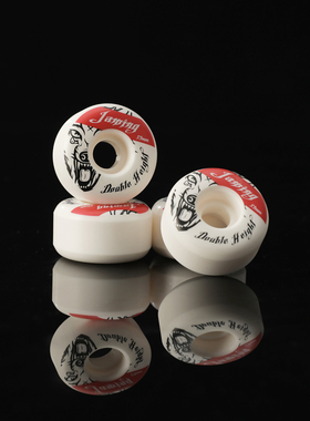 小黑签名款滑板轮子DOUBLE HEIGHT职业街式刘佳明53MM 101A