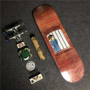 美国进口Hockey组装滑板双翘整板independent双空桥spitfire轮子