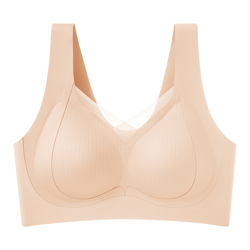 美丽秘密1051无钢圈无痕内衣女大码舒适聚拢背心薄款运动美背文胸