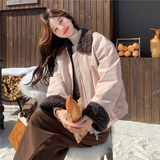 有货~粉色小个子短外套派克服毛毛内胆2C118-M869P195控298，女装短外套，2C118