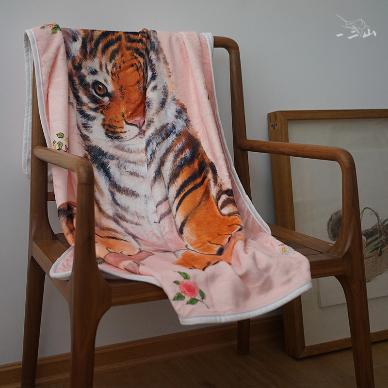 皇小小 虎宝宝 婴儿毛毯礼盒新生儿盖毯抱被满月礼物 一二山原创,婴童用品,毯子,淘宝优惠券,粉丝福利购,淘宝优惠卷