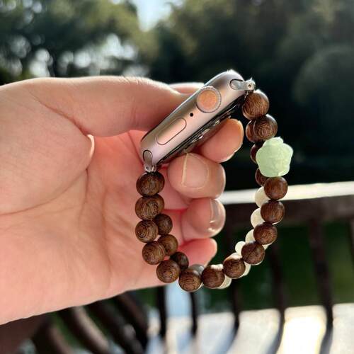 天然金丝檀木苹果表带