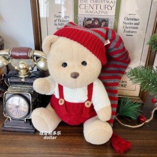 莉娜熊衣服中号小熊玩偶圣诞套装丹麦可爱娃衣吉福特小熊衣服