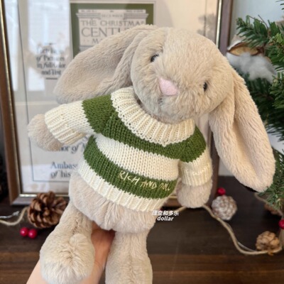 邦尼兔衣服裤子jellycat笨笨熊娃衣短裤gund小熊学院风条纹毛衣