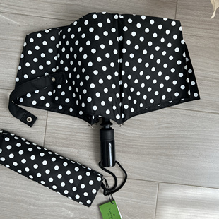 波点伞高颜值复古小众结实防风加大号便携折叠雨伞