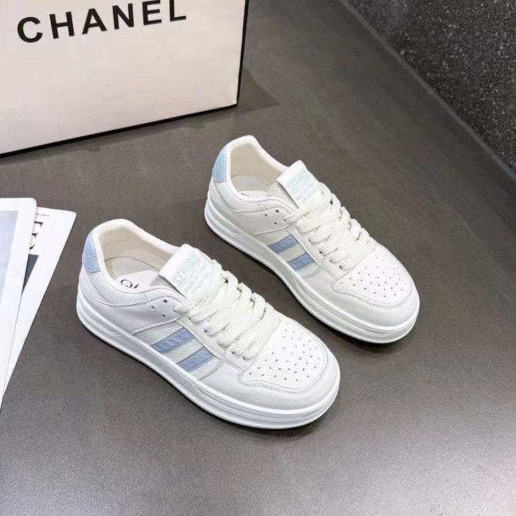 圆头平底小白鞋女2026春季新款韩版时尚舒适休闲百搭轻便运动板鞋,女鞋,时尚休闲鞋,淘宝优惠券,粉丝福利购,淘宝优惠卷