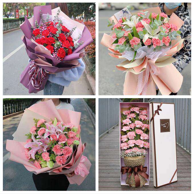 玫瑰百合向日葵康乃馨鲜花陕西商洛市商南山阳镇安柞水县同城速递