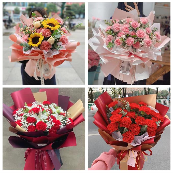 康乃馨花束送父母生日看病人重庆市潼南荣昌区梁平城口县同城花店