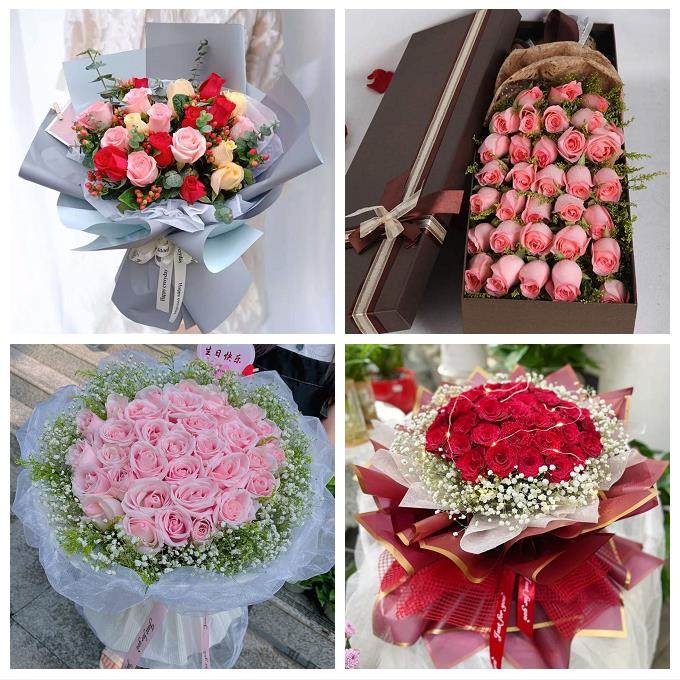 玫瑰花束送女友情人老婆黑龙江省佳木斯市东风区桦南县同城鲜花店