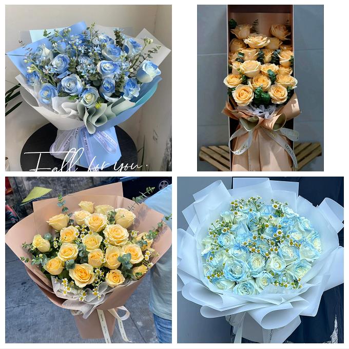 33朵玫瑰花束礼盒送女友河南郑州市中牟县巩义市荥阳市同城鲜花店