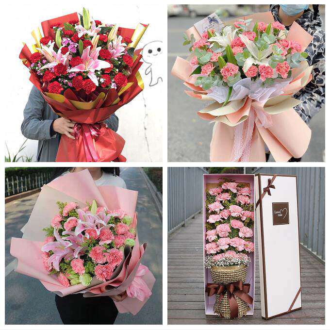 玫瑰百合向日葵康乃馨鲜花海南海口市秀英龙华琼山美兰区同城速递