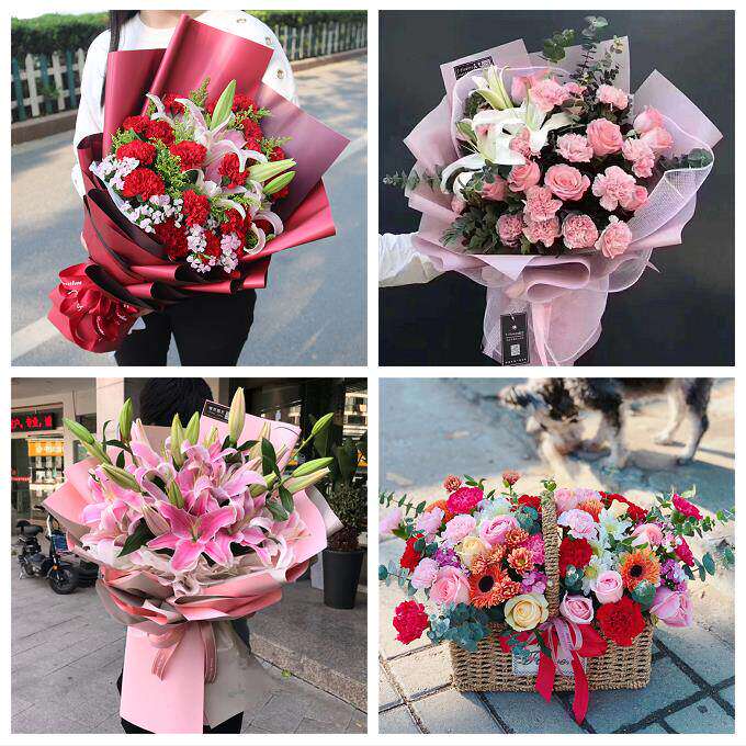 玫瑰百合向日葵康乃馨鲜花陕西西安市未央区雁塔区阎良区同城速递