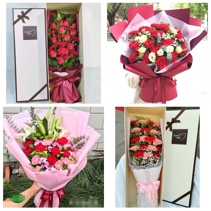 康乃馨向日葵送长辈生日湖北宜昌市西陵区伍家岗点军区同城鲜花店