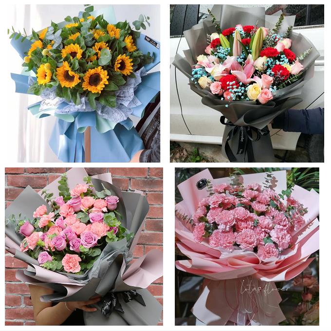 康乃馨向日葵送长辈生日河北唐山市开平区丰南区丰润区同城鲜花店