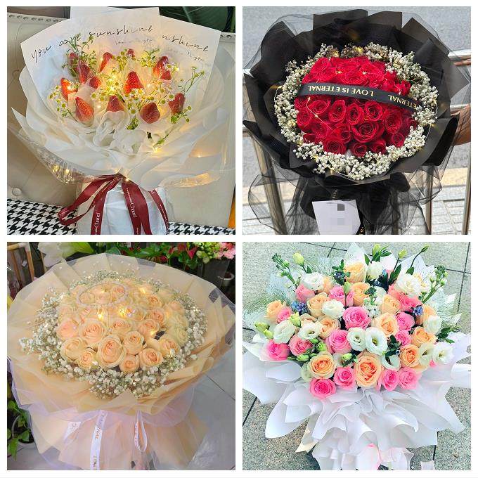 圣诞玫瑰鲜花束送老婆女朋友送宜宾市江安长宁县高县珙县同城花店