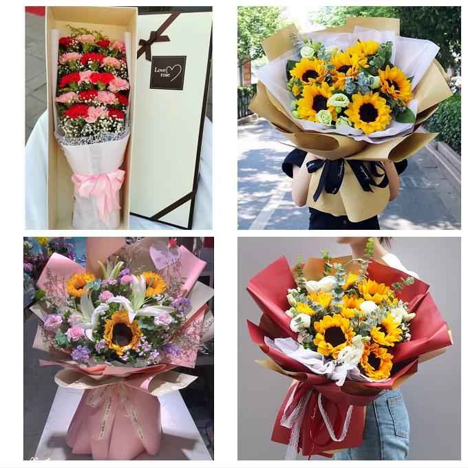 康乃馨向日葵送长辈生日山东济宁市鱼台金乡嘉祥汶上县同城鲜花店