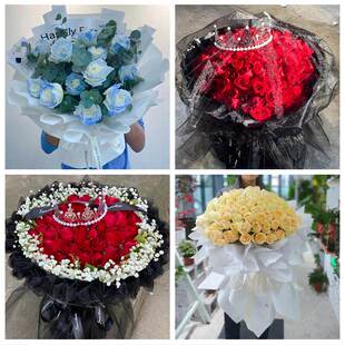 生日妇女节红玫瑰鲜花表白花束北京海淀区甘家口八里庄紫竹院同城