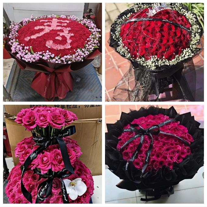 99朵红玫瑰鲜花七夕情人节生日礼物云南曲靖市富源县会泽县宣威市