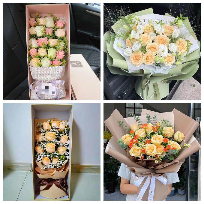 圣诞玫瑰鲜花束送老婆女朋友送曲靖市富源县会泽县宣威市同城花店