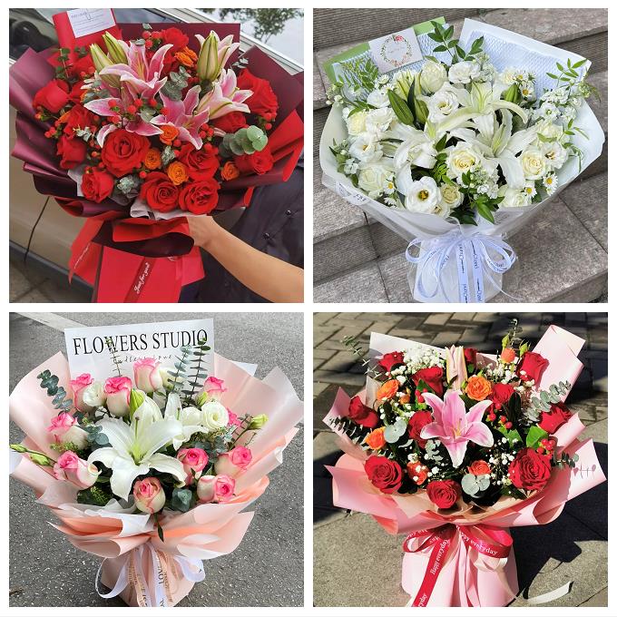 阜新市海州新邱太平清河门区同城鲜花店订香水百合玫瑰女朋友生日