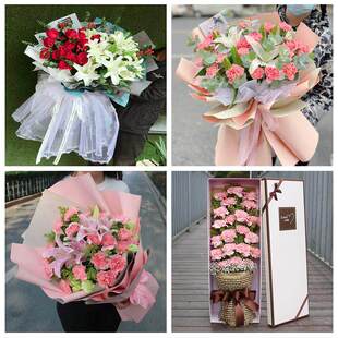 玫瑰百合向日葵康乃馨鲜花天津市西青区中北杨柳青辛口镇同城速递