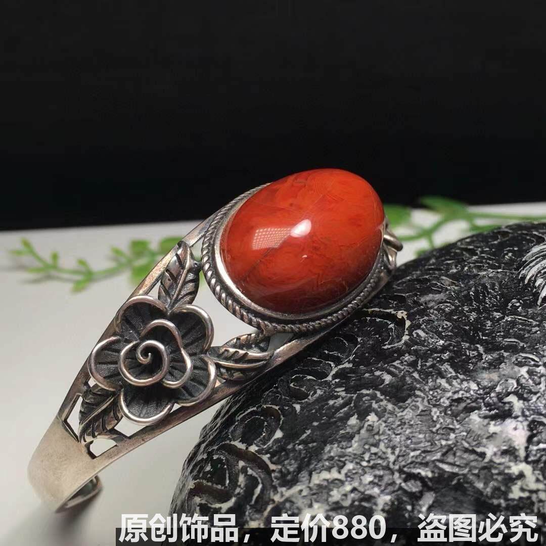 天然水晶手链戒指指环精品银镶镶嵌手环规格 . 瓦西料雕工颜色