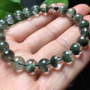 天然水晶手链手串中国红 川料南红满肉柿子红多圈玉质送礼雕工尺