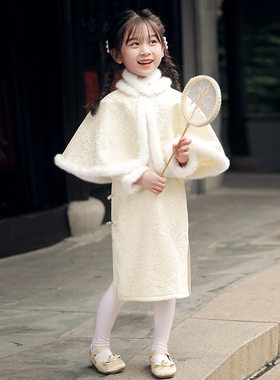 儿童汉服旗袍秋冬季2026新款古装儿童唐装加绒加厚女宝长袖中国风