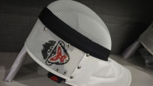 击剑面罩彩色印字花剑重剑900n护面个性化彩绘儿童保罗面罩